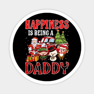 Happiness Is Being A Daddy Christmas Magnet